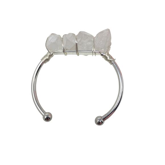 Kinsley Armelle Devi Collection Silver Quartz Bracelet - Picture 1 of 16